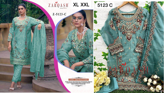 Z-5123C Zarqash Pakistani Readymade Suits