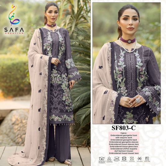 803C Safa Creation Pakistani Salwar Suits