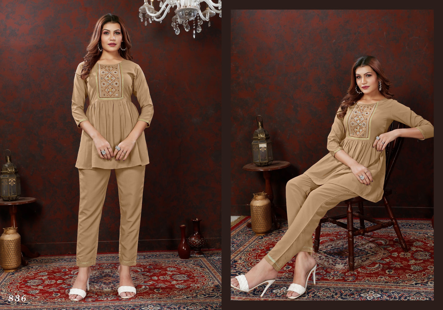 836 Karigari Vol 1 Moksh Co Ord Set
