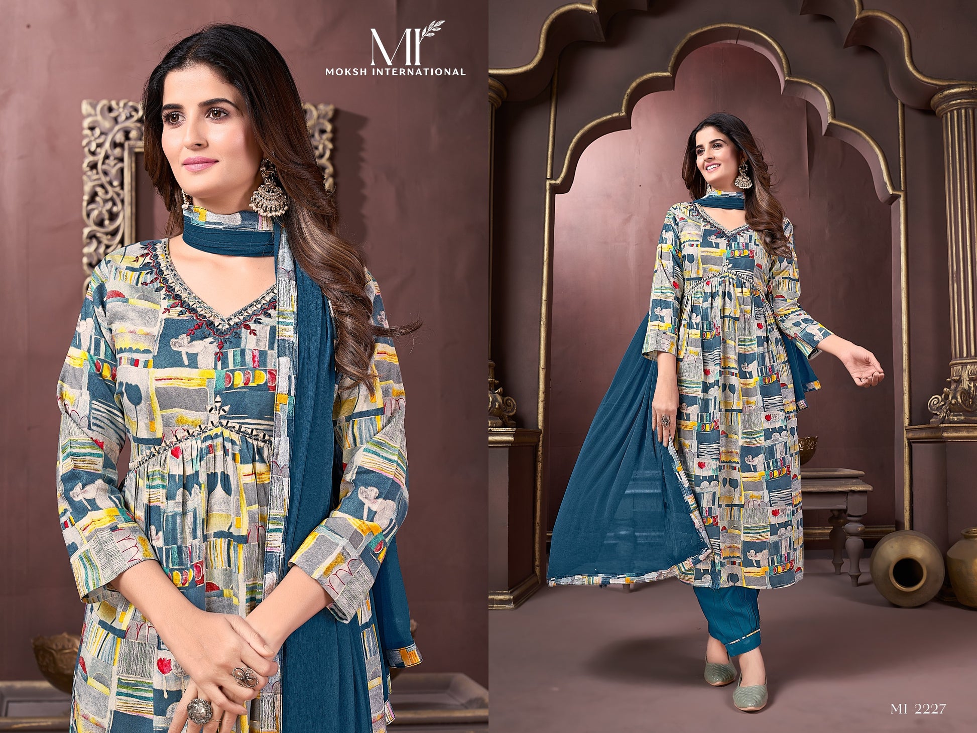 2227 Afgani Alia Vol 1 Moksh Readymade Suits