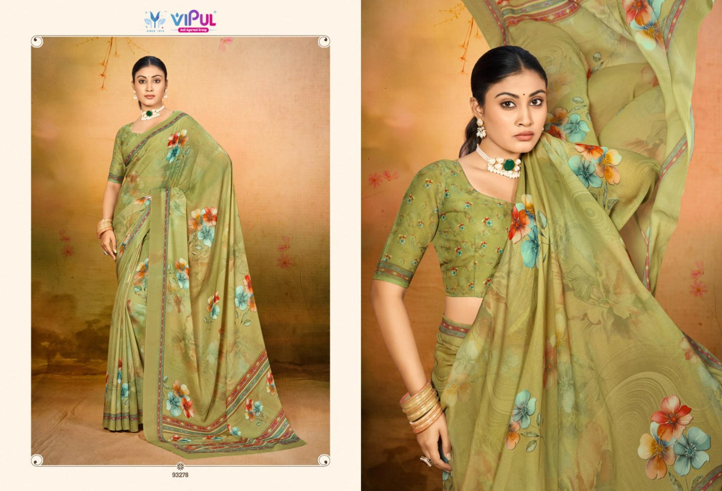 93278 Siddhi Vol 2 Vipul Wetless Sarees