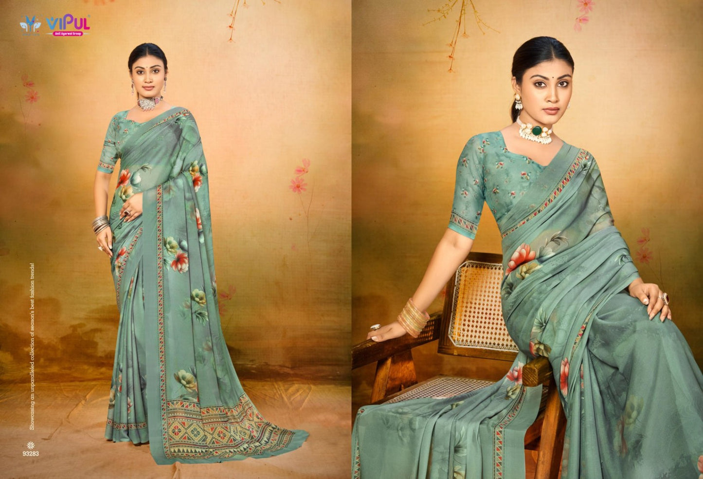 93283 Siddhi Vol 2 Vipul Wetless Sarees
