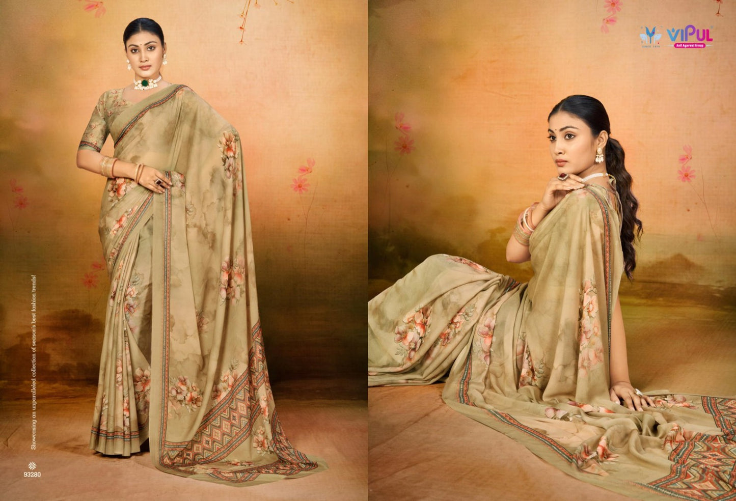 93285 Siddhi Vol 2 Vipul Wetless Sarees