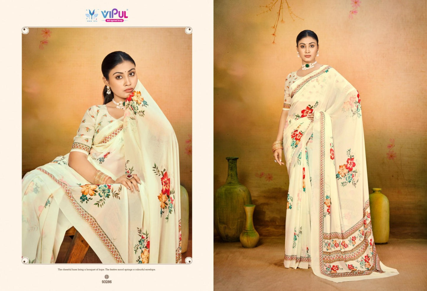 93286 Siddhi Vol 2 Vipul Wetless Sarees