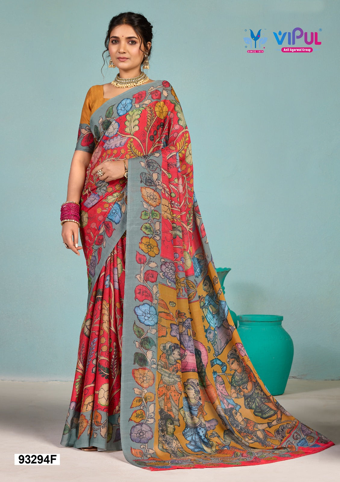 93294-F Antique Royal Vol 25 Vipul Soft Georgette Sarees