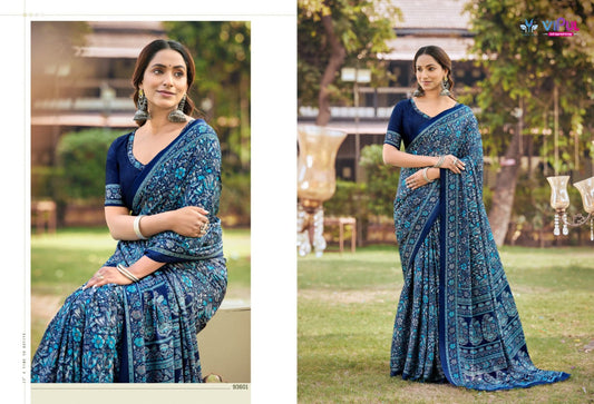 93601 Heritage Vol 14 Vipul Crepe Sarees