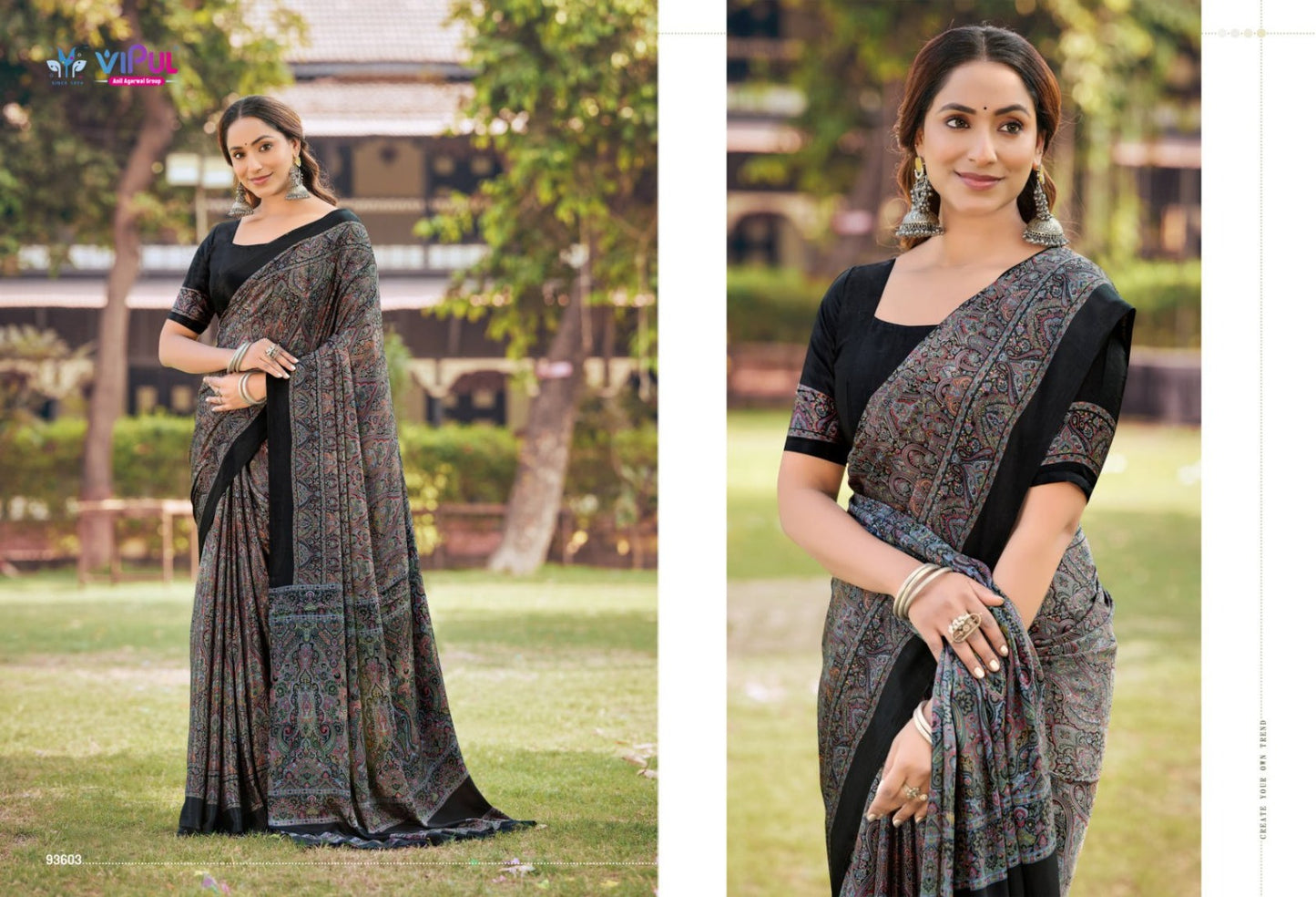 93603 Heritage Vol 14 Vipul Crepe Sarees