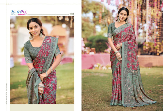 93605 Heritage Vol 14 Vipul Crepe Sarees