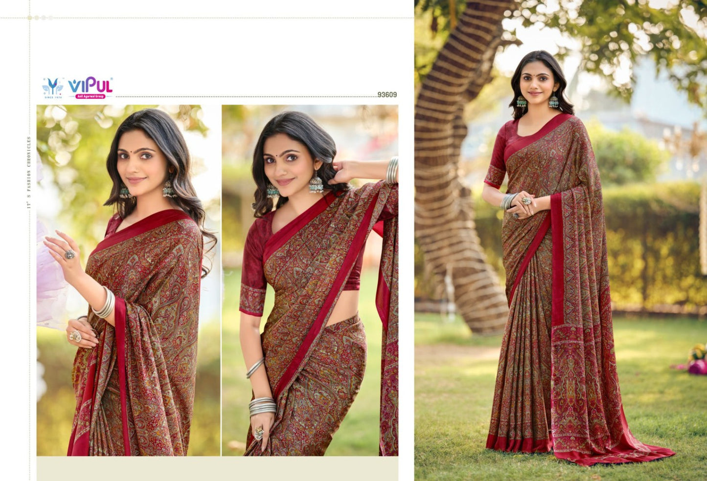 93609 Heritage Vol 14 Vipul Crepe Sarees
