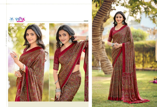 93609 Heritage Vol 14 Vipul Crepe Sarees