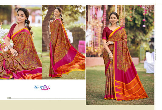93613 Heritage Vol 14 Vipul Crepe Sarees