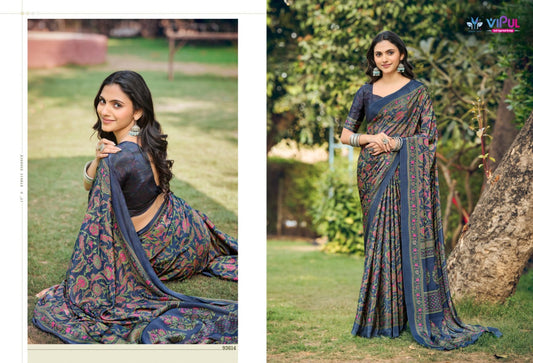 93614 Heritage Vol 14 Vipul Crepe Sarees