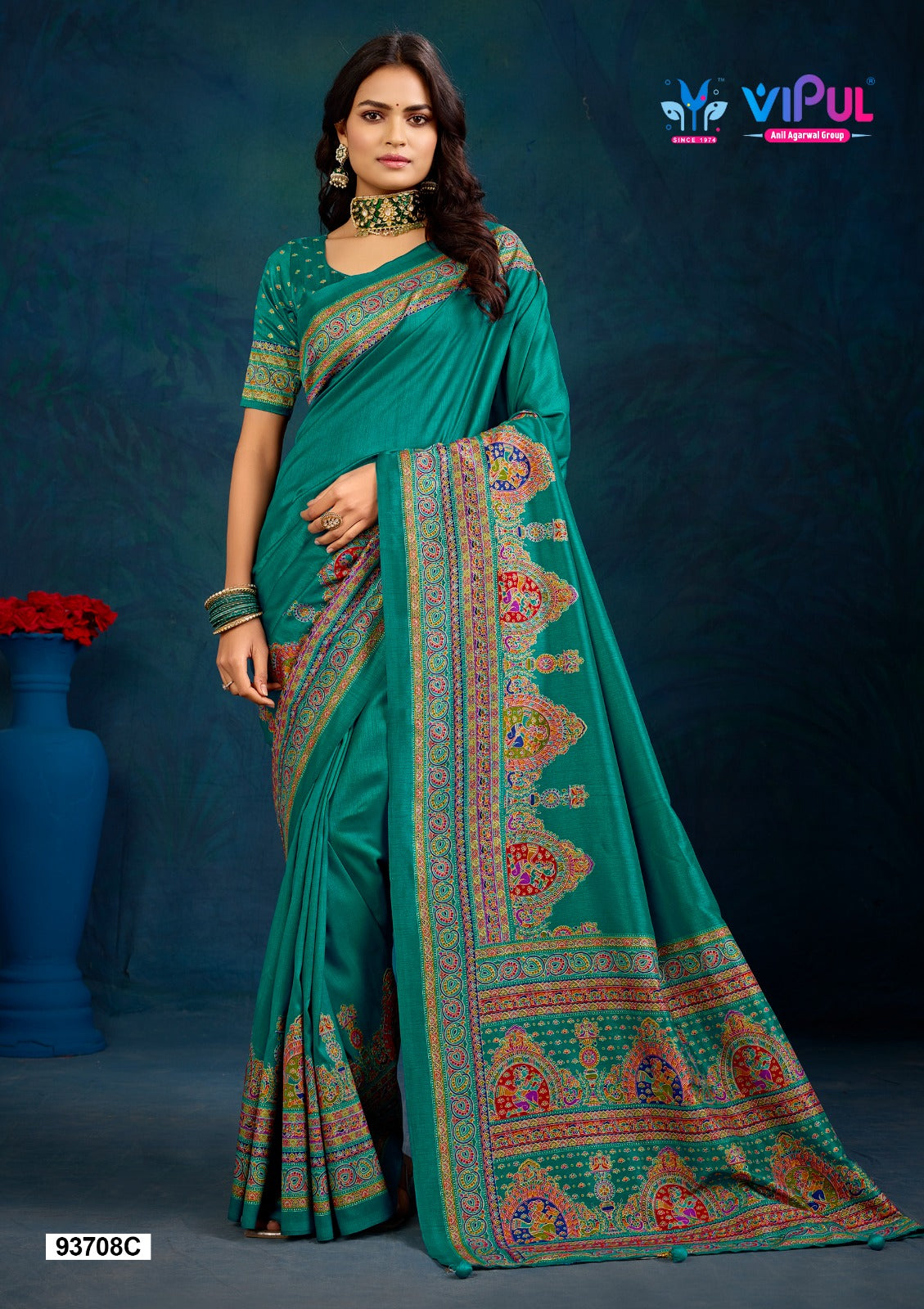93708-C Vipul Silk Sarees