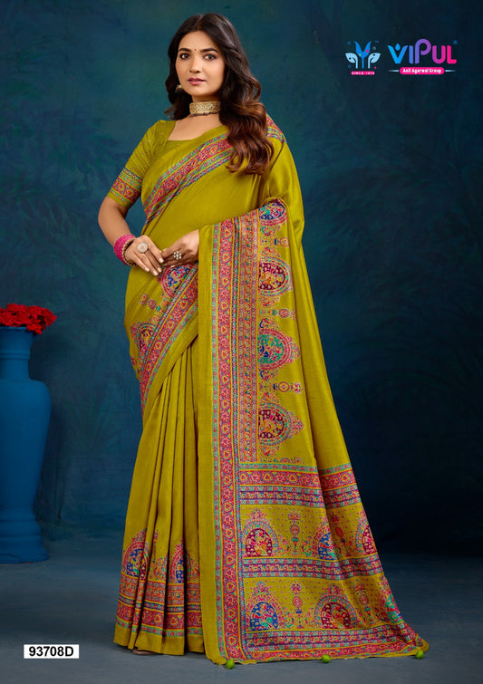 93708-D Vipul Silk Sarees