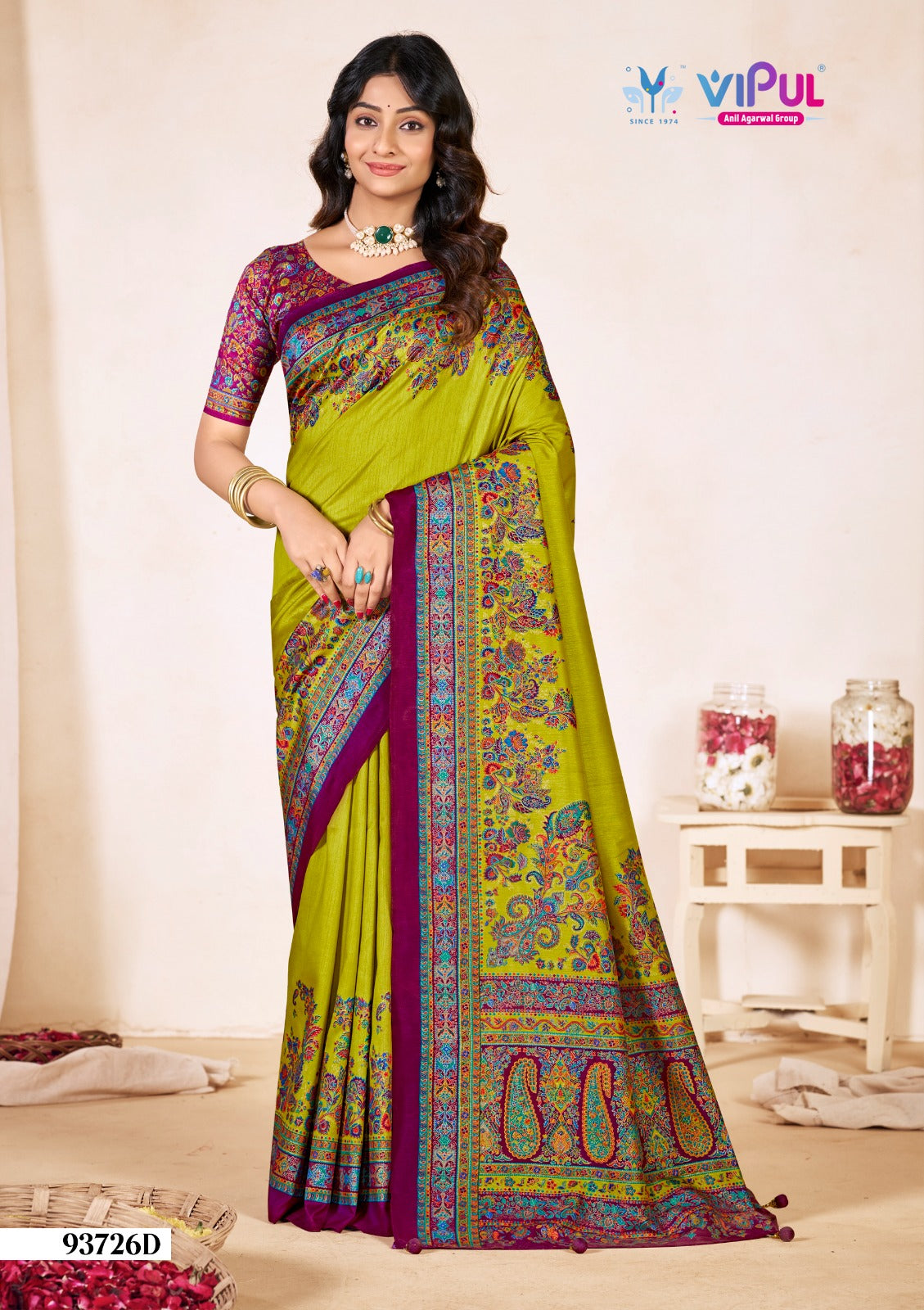 93726-D Vipul Silk Sarees