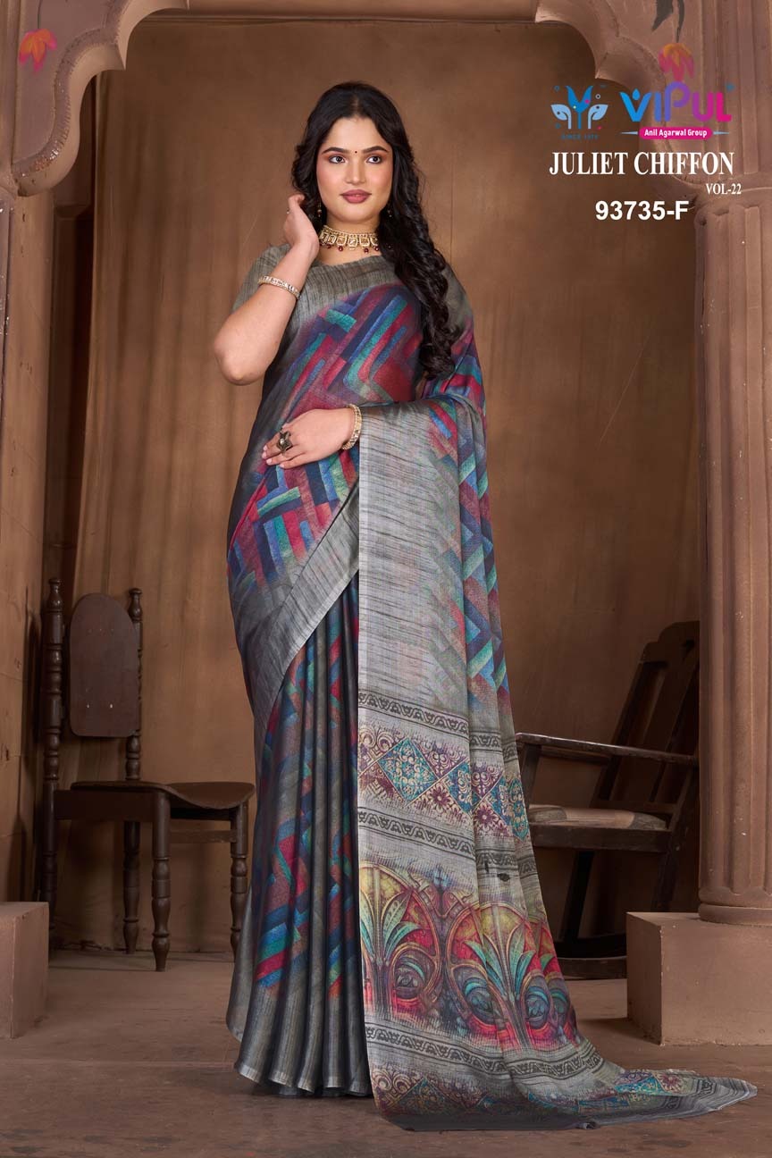 93735-F Juliet Vipul Chiffon Sarees