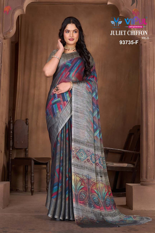 93735-F Juliet Vipul Chiffon Sarees
