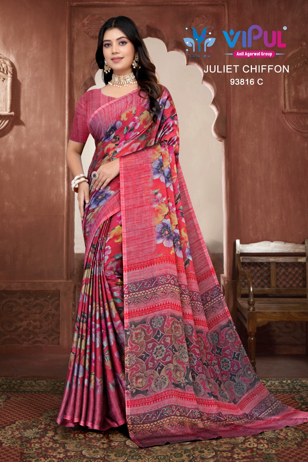 93816-C Juliet Vipul Chiffon Sarees