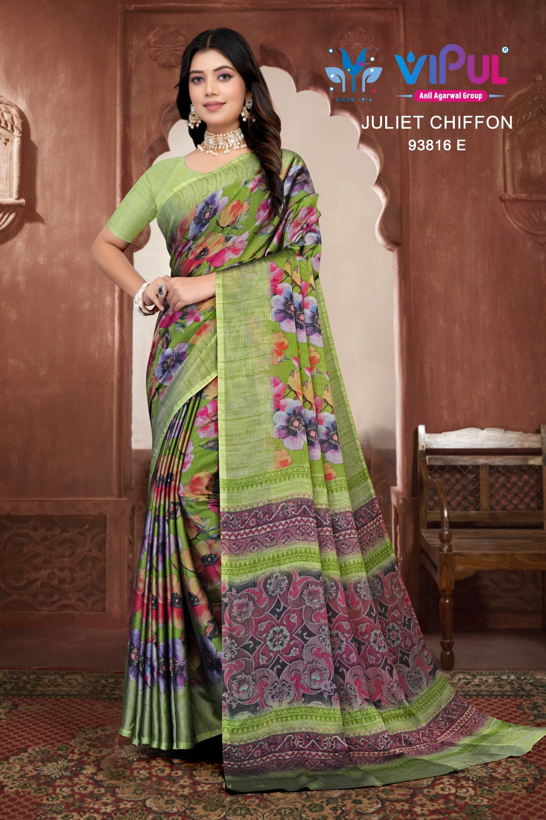 93816-E Juliet Vipul Chiffon Sarees