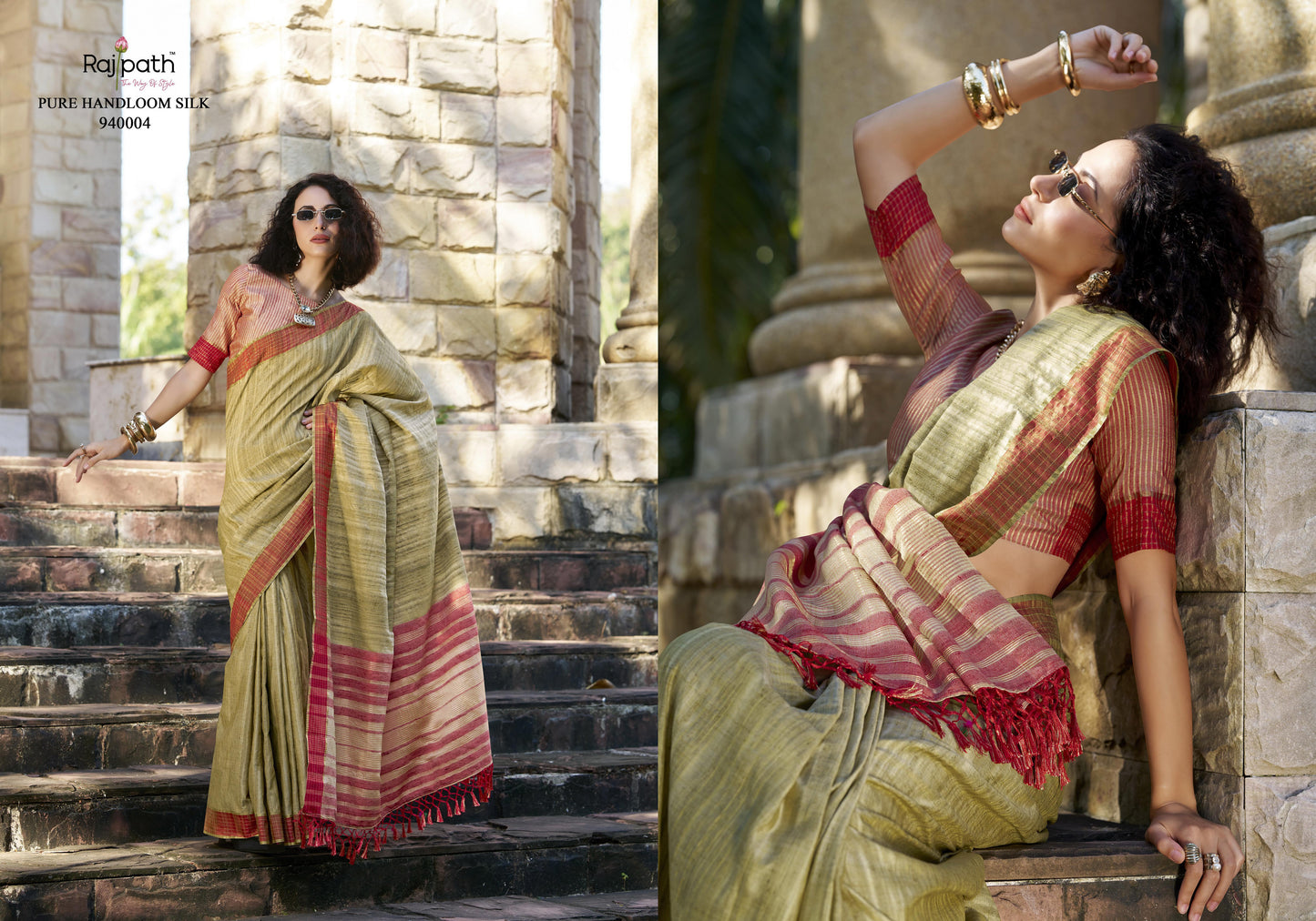 940004 Redbull Rajpath Katan Sarees