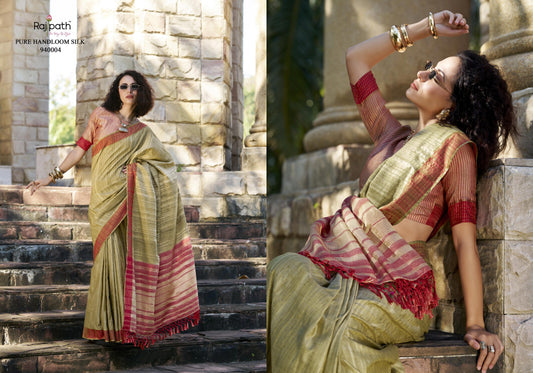 940004 Redbull Rajpath Katan Sarees