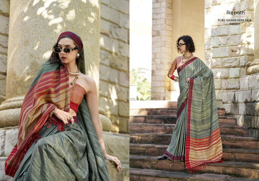 940005 Redbull Rajpath Katan Sarees
