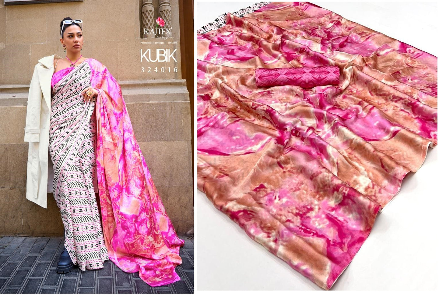 324016 Kubik Rajtex Sarees