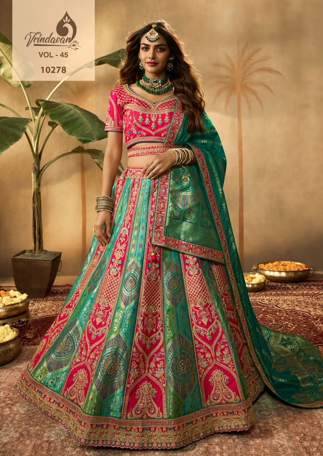 10278 Vrindavan Vol 45 Royal Lehenga Choli