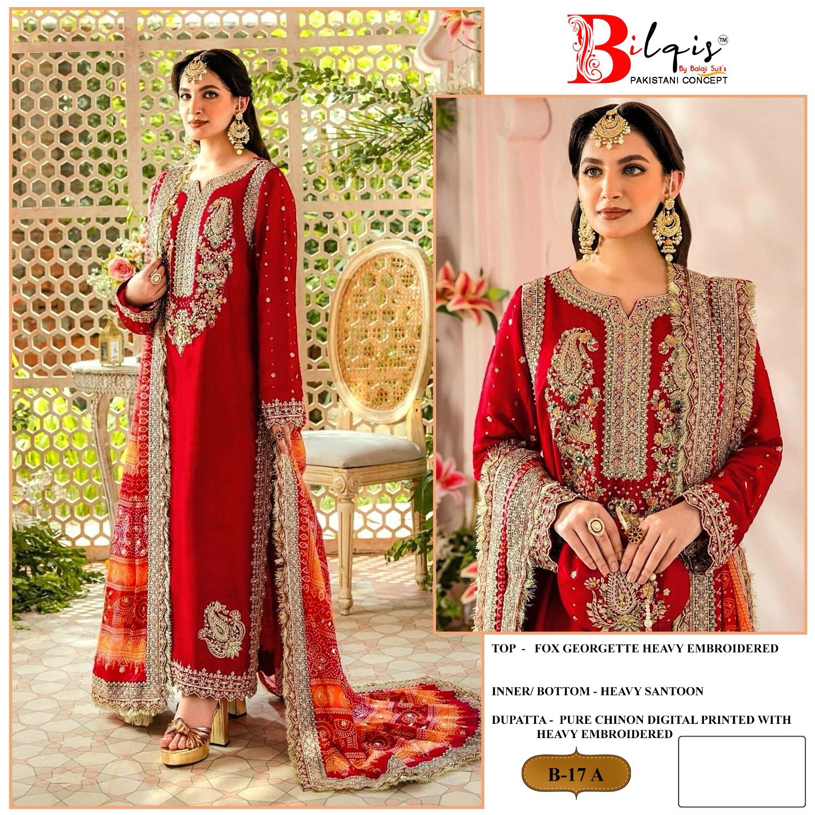 17A Bilqis Pakistani Salwar Suits
