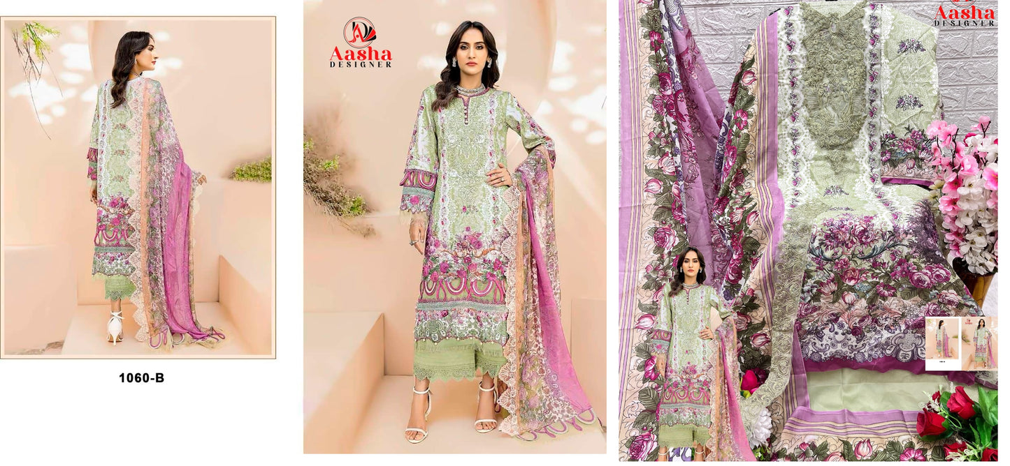 1060B Aasha Designer Pakistani Salwar Suits