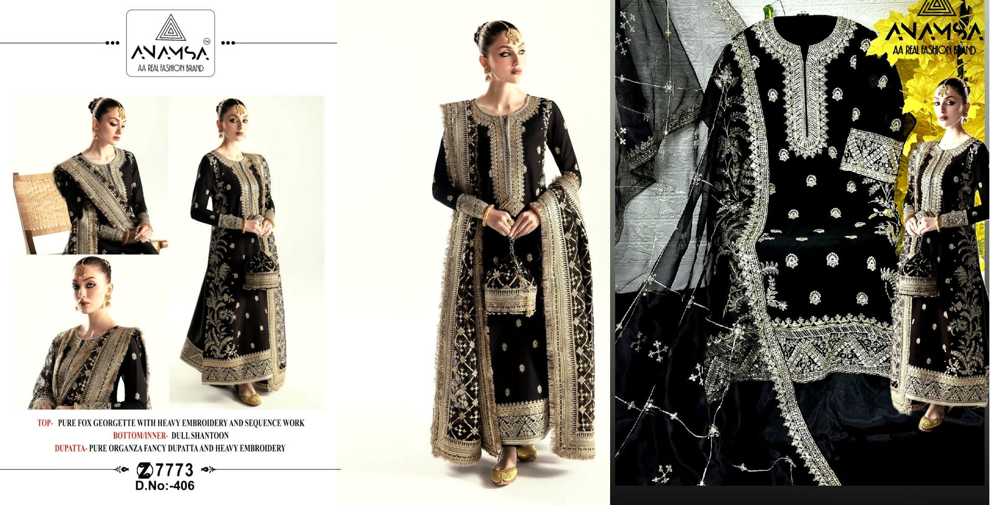 406 Anamsa Pakistani Salwar Suits
