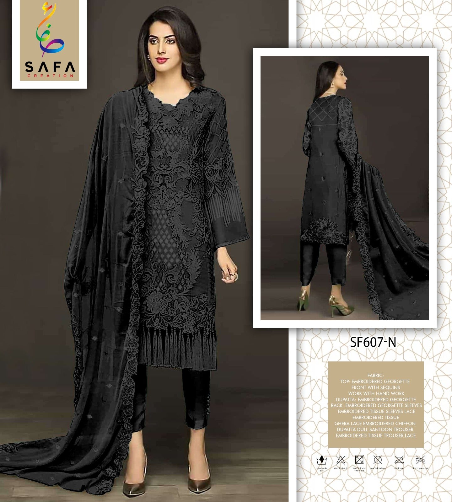 607 N Safa Creation Pakistani Salwar Suits
