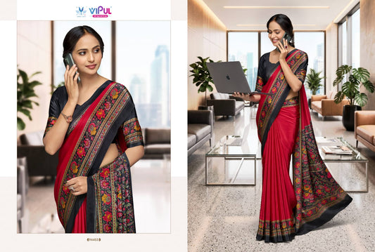 94403 Smart Silk Vol 7 Vipul Crepe Sarees