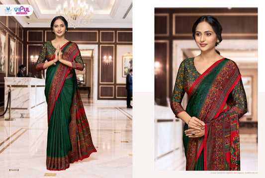 94405 Smart Silk Vol 7 Vipul Crepe Sarees