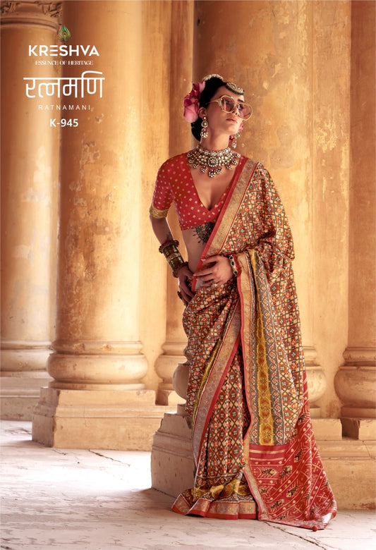 945 Ratnamani Kreshva Pv Silk Sarees