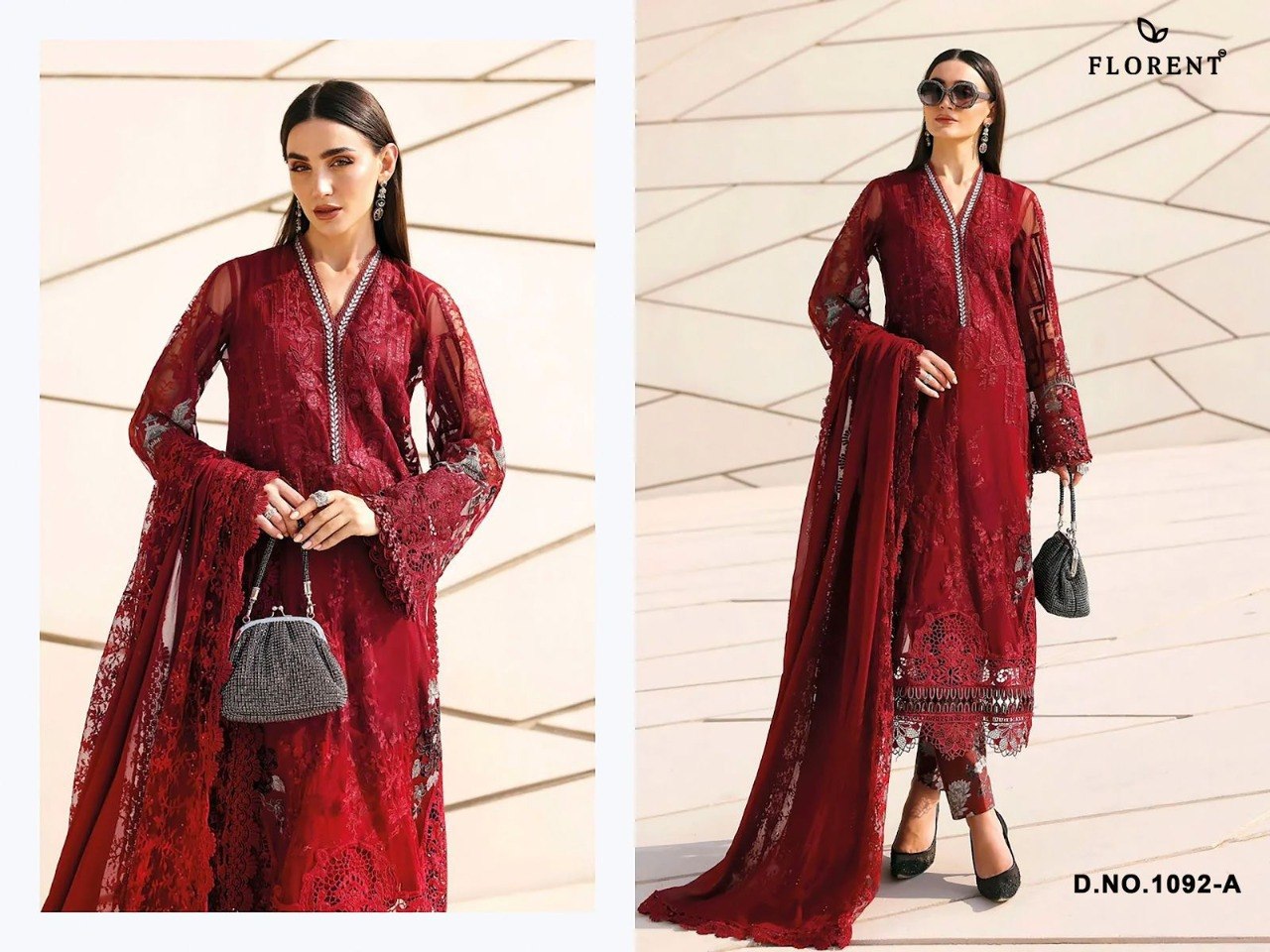 1092-A Florant  Pakistani Salwar Suit