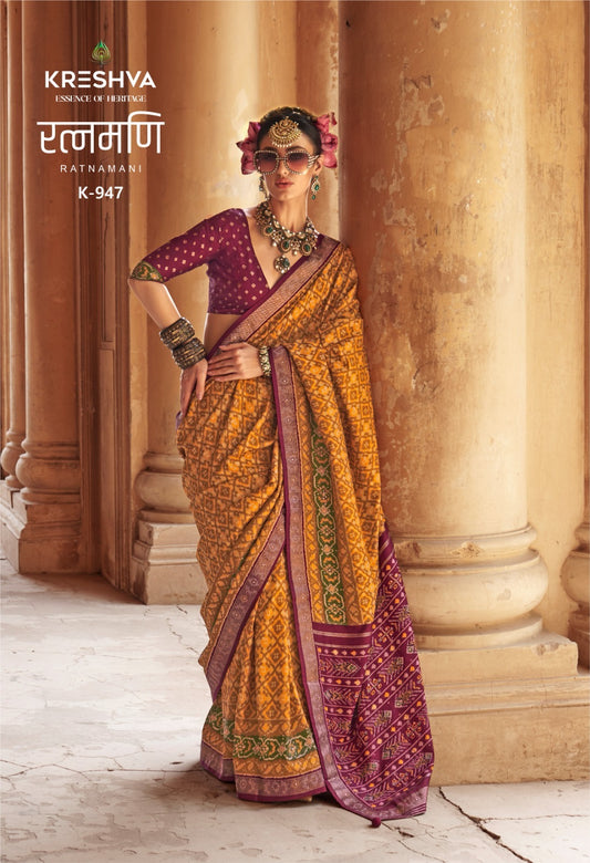 947 Ratnamani Kreshva Pv Silk Sarees