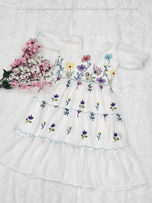 94 White Lily Serenade Non-Branded Stysh Western One Piece
