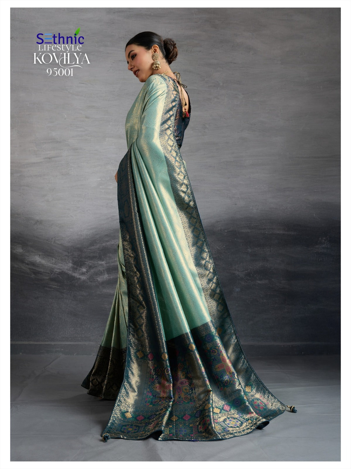 95001 Kovilya Sethnic Kanjivaram Silk Sarees