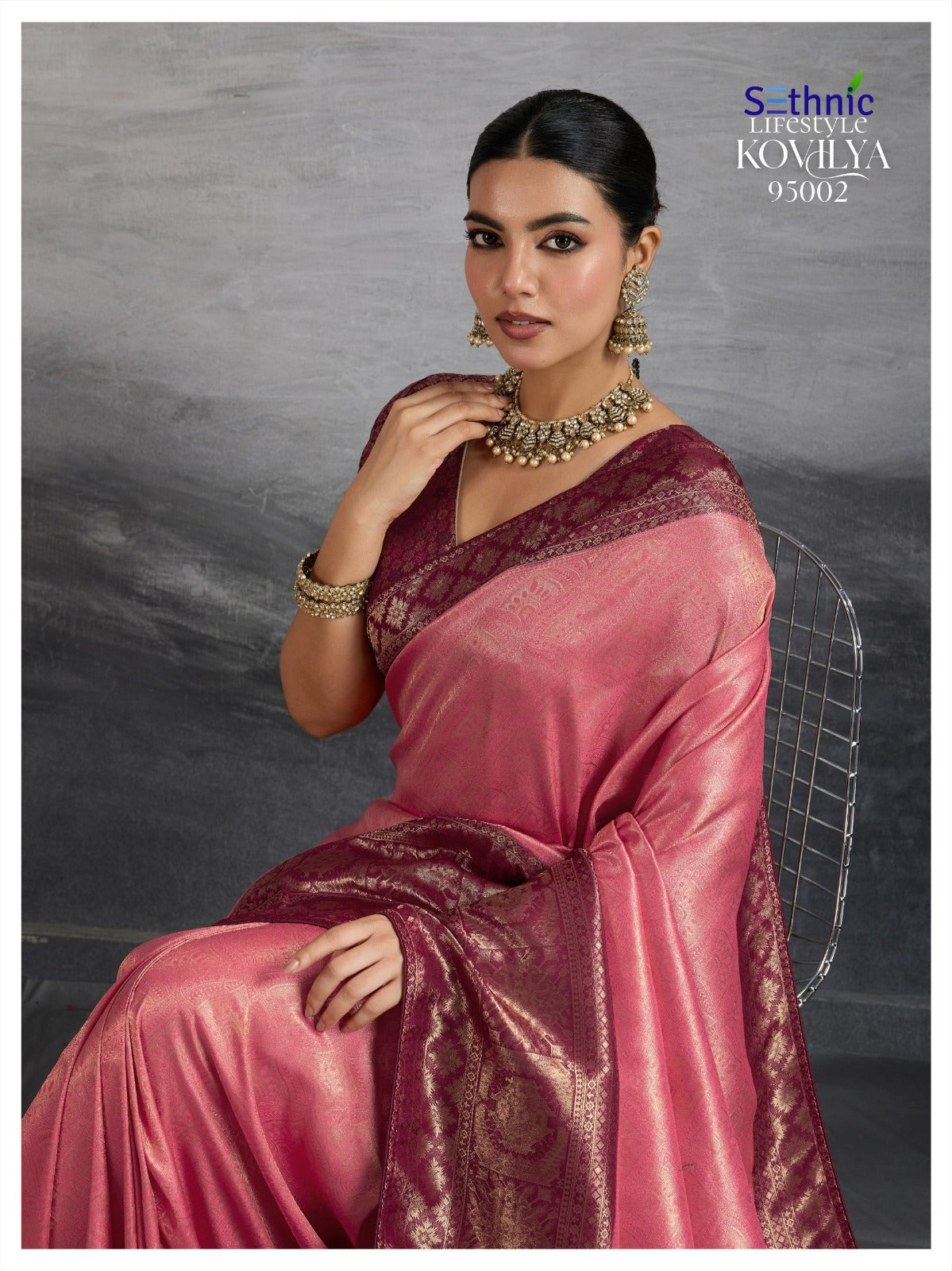 95002 Kovilya Sethnic Kanjivaram Silk Sarees