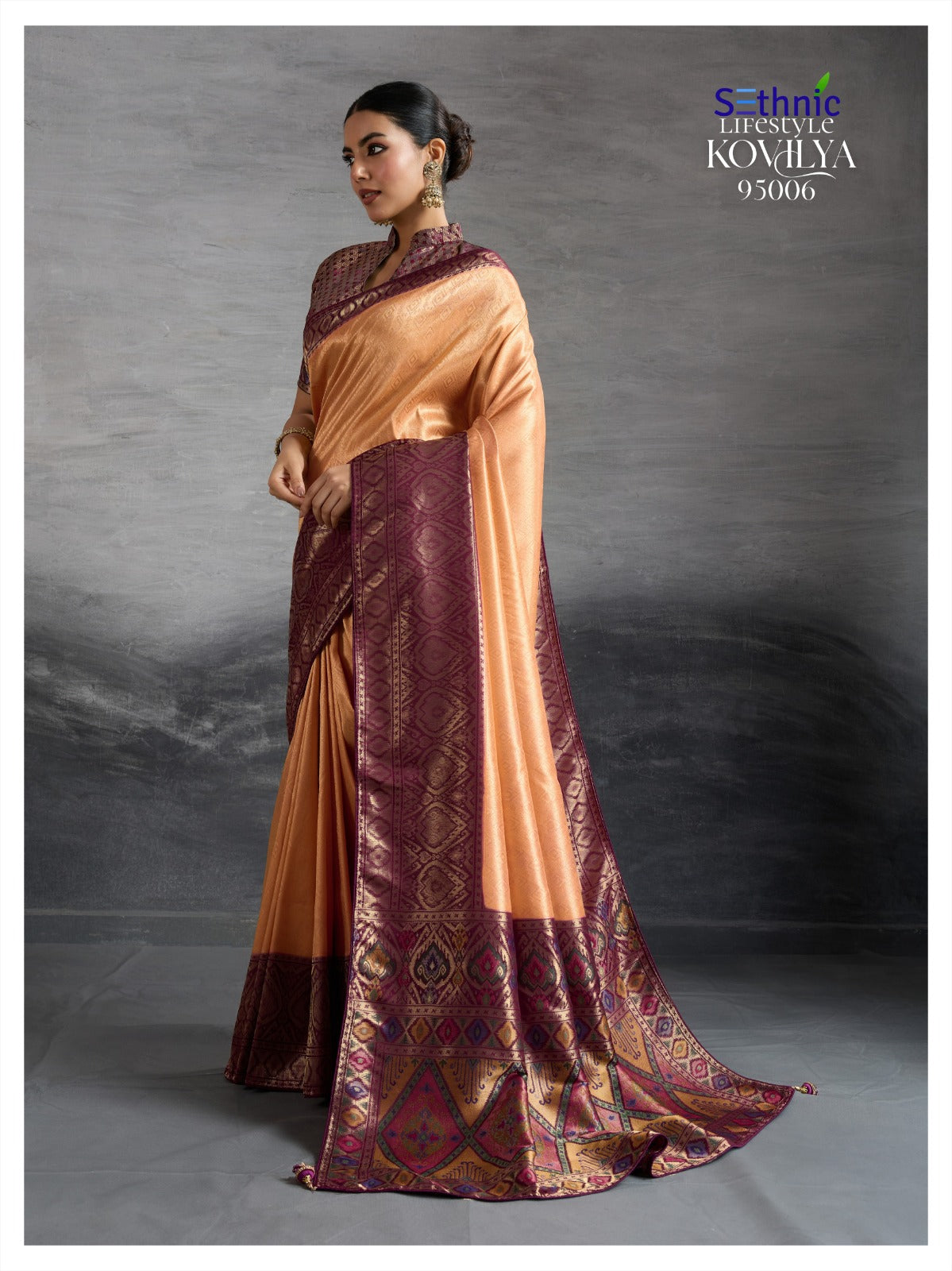 95006 Kovilya Vol 2 Sethnic Soft Silk Sarees