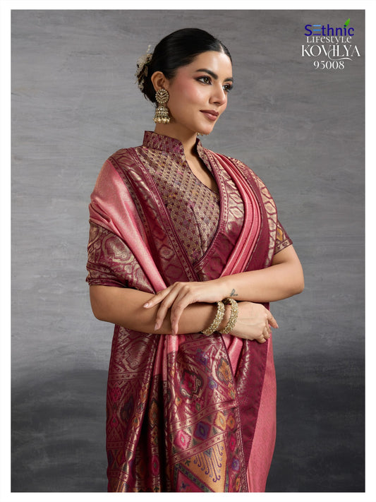95008 Kovilya Vol 2 Sethnic Soft Silk Sarees