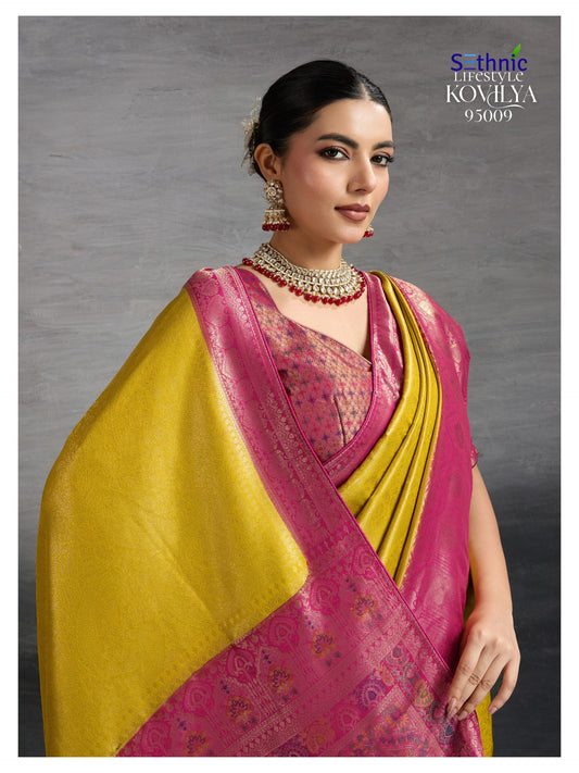 95009 Kovilya Vol 3 Sethnic Soft Silk Sarees