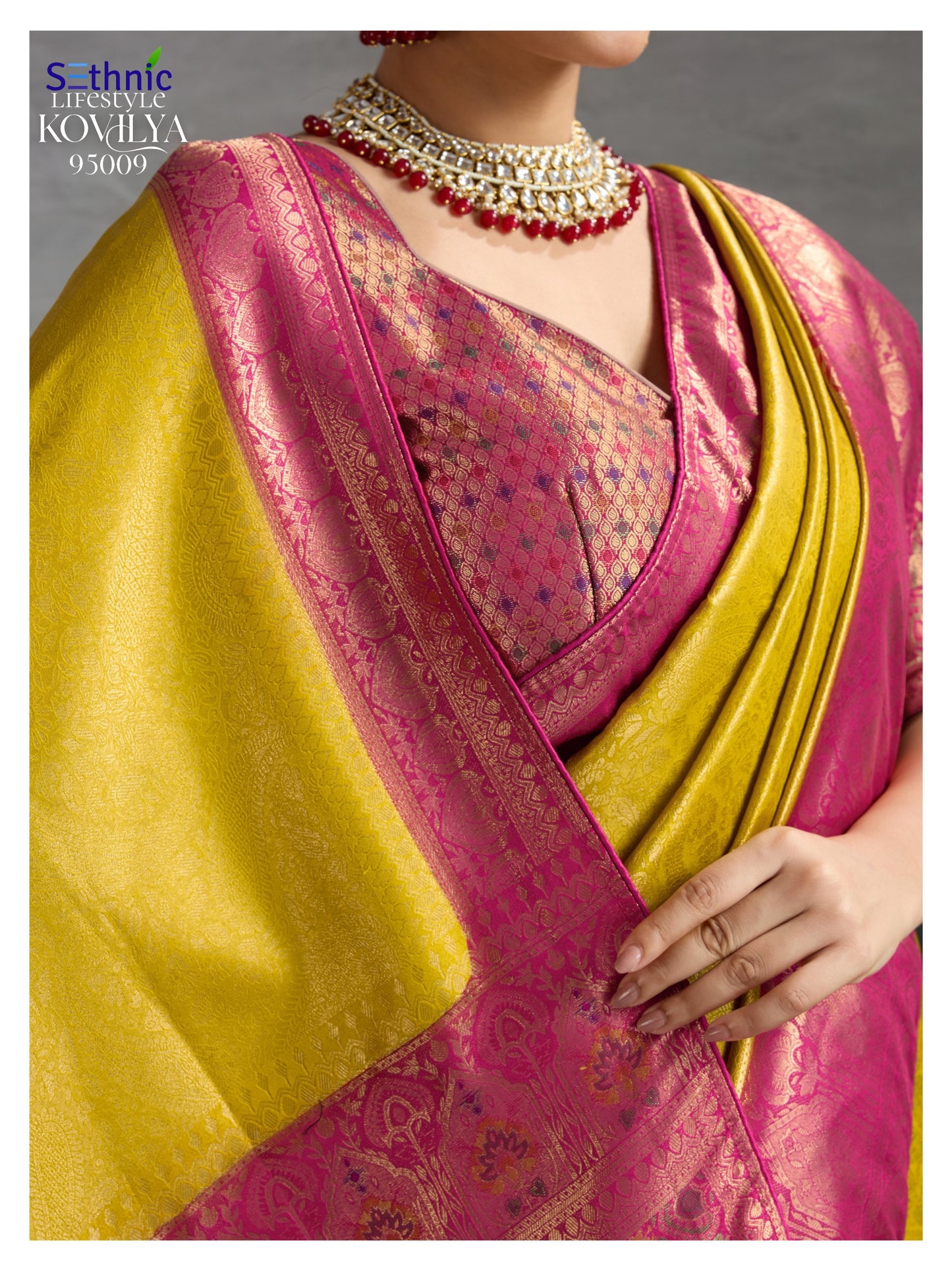 95009 Kovilya Vol 3 Sethnic Soft Silk Sarees