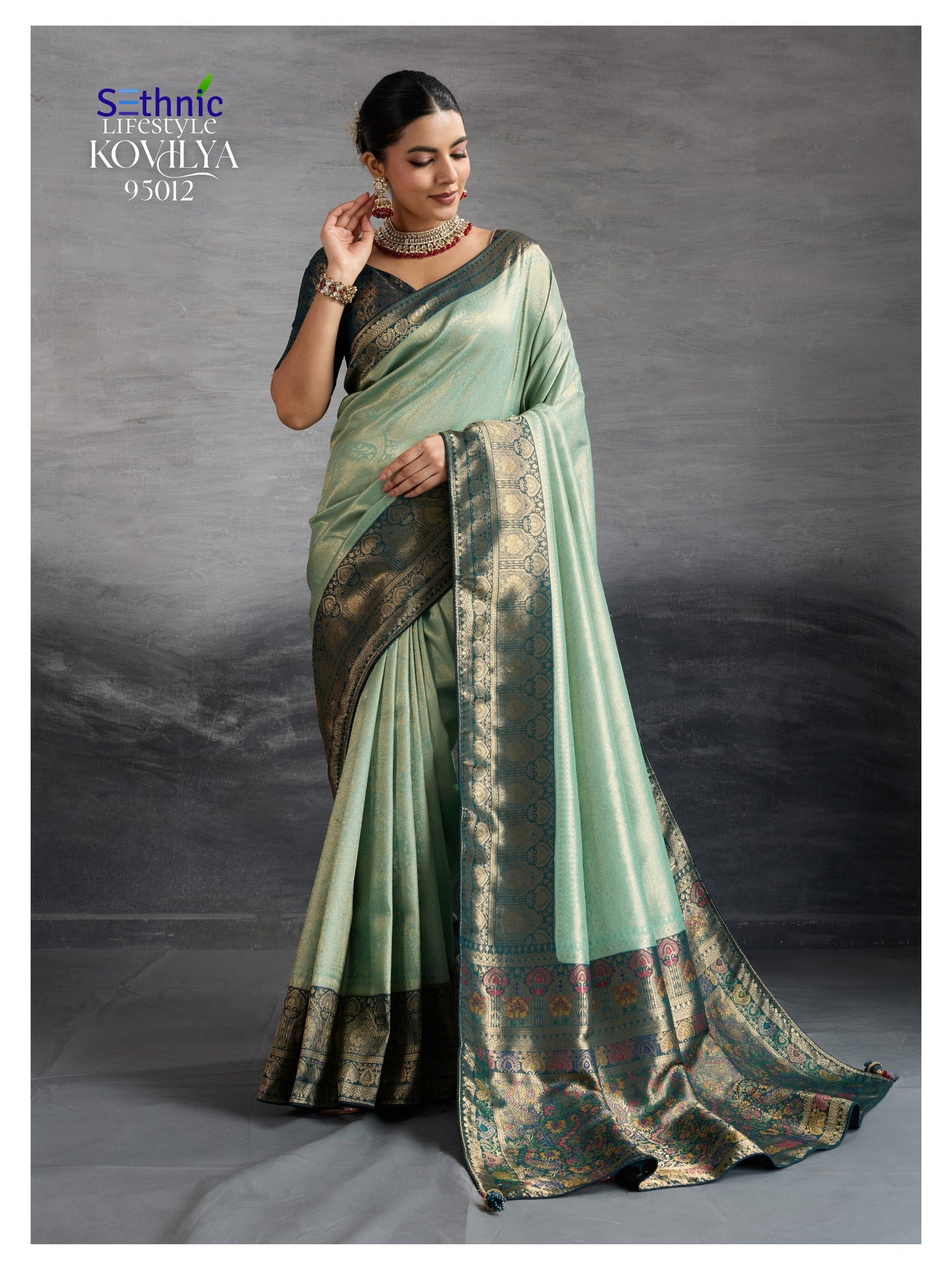 95012 Kovilya Vol 3 Sethnic Soft Silk Sarees