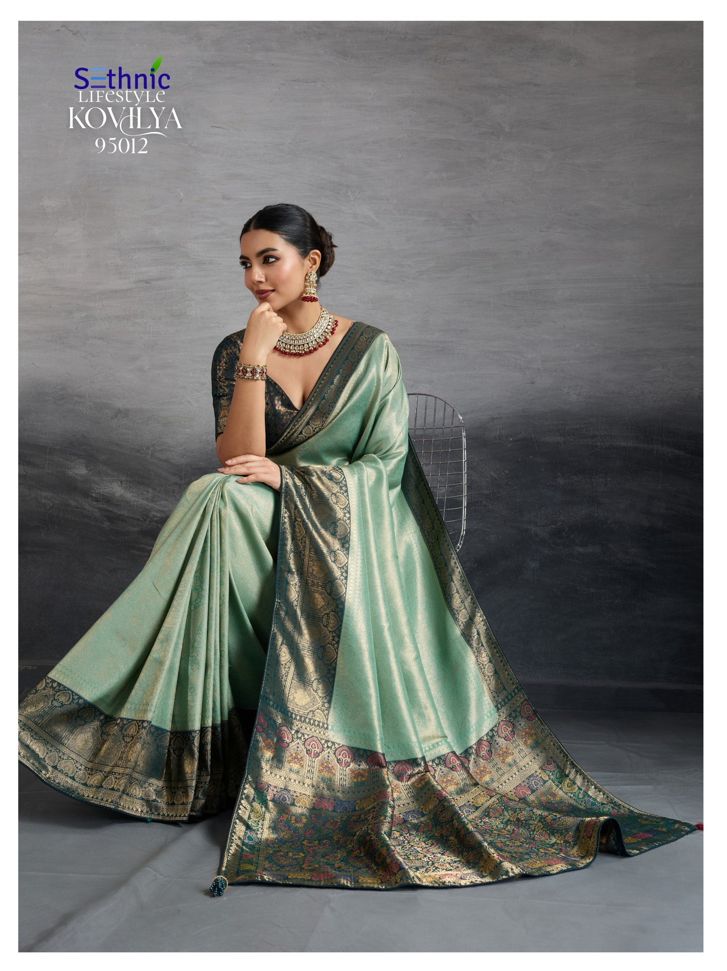 95012 Kovilya Vol 3 Sethnic Soft Silk Sarees