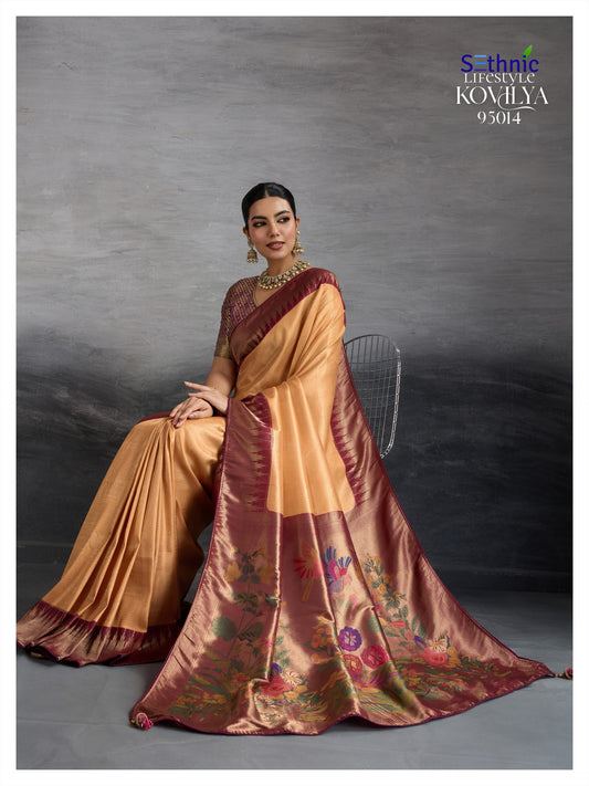 95014 Kovilya Vol 4 Sethnic Kanjivaram Silk Sarees