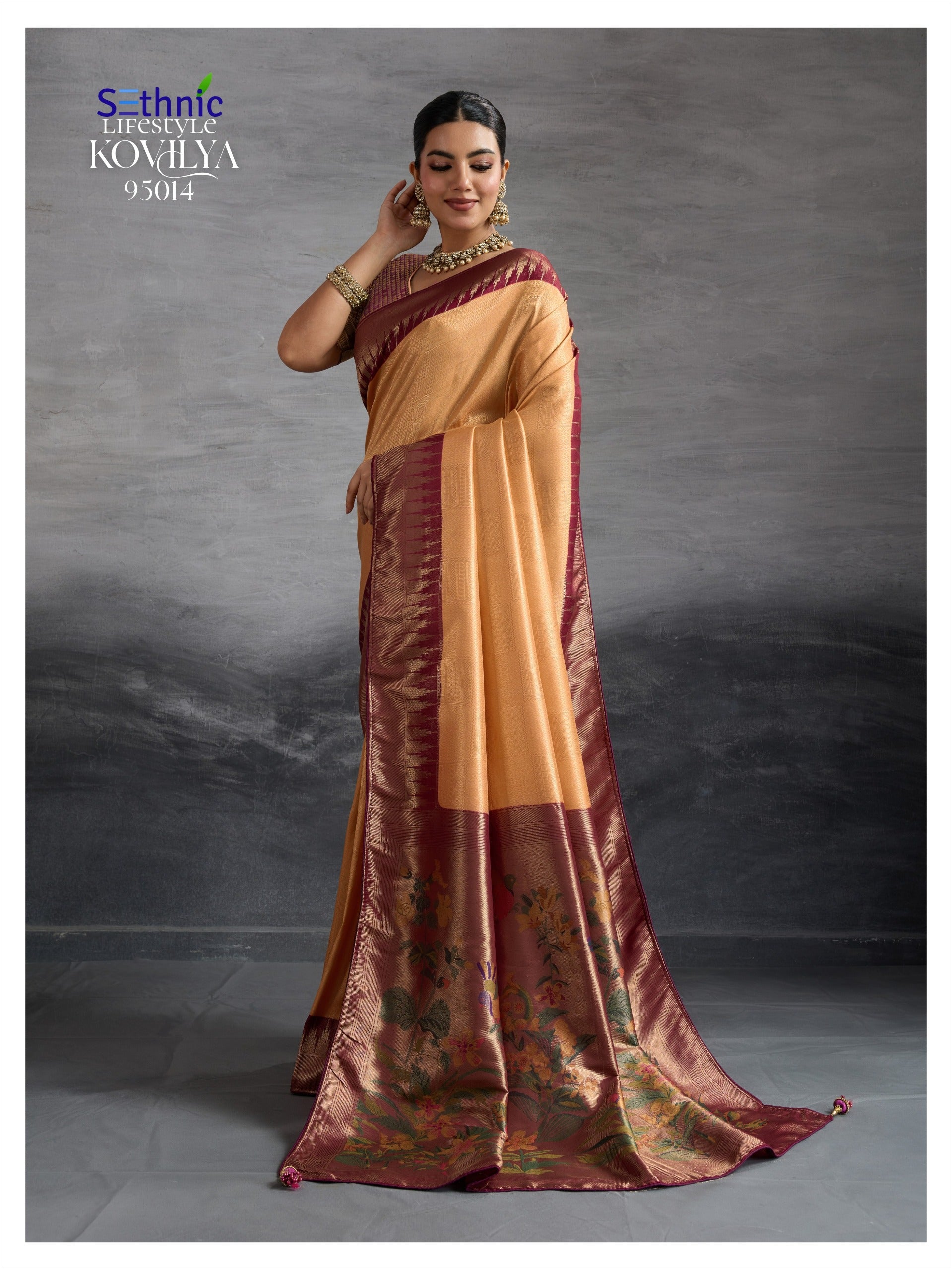 95014 Kovilya Vol 4 Sethnic Kanjivaram Silk Sarees