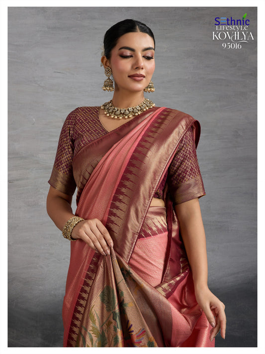 95016 Kovilya Vol 4 Sethnic Kanjivaram Silk Sarees
