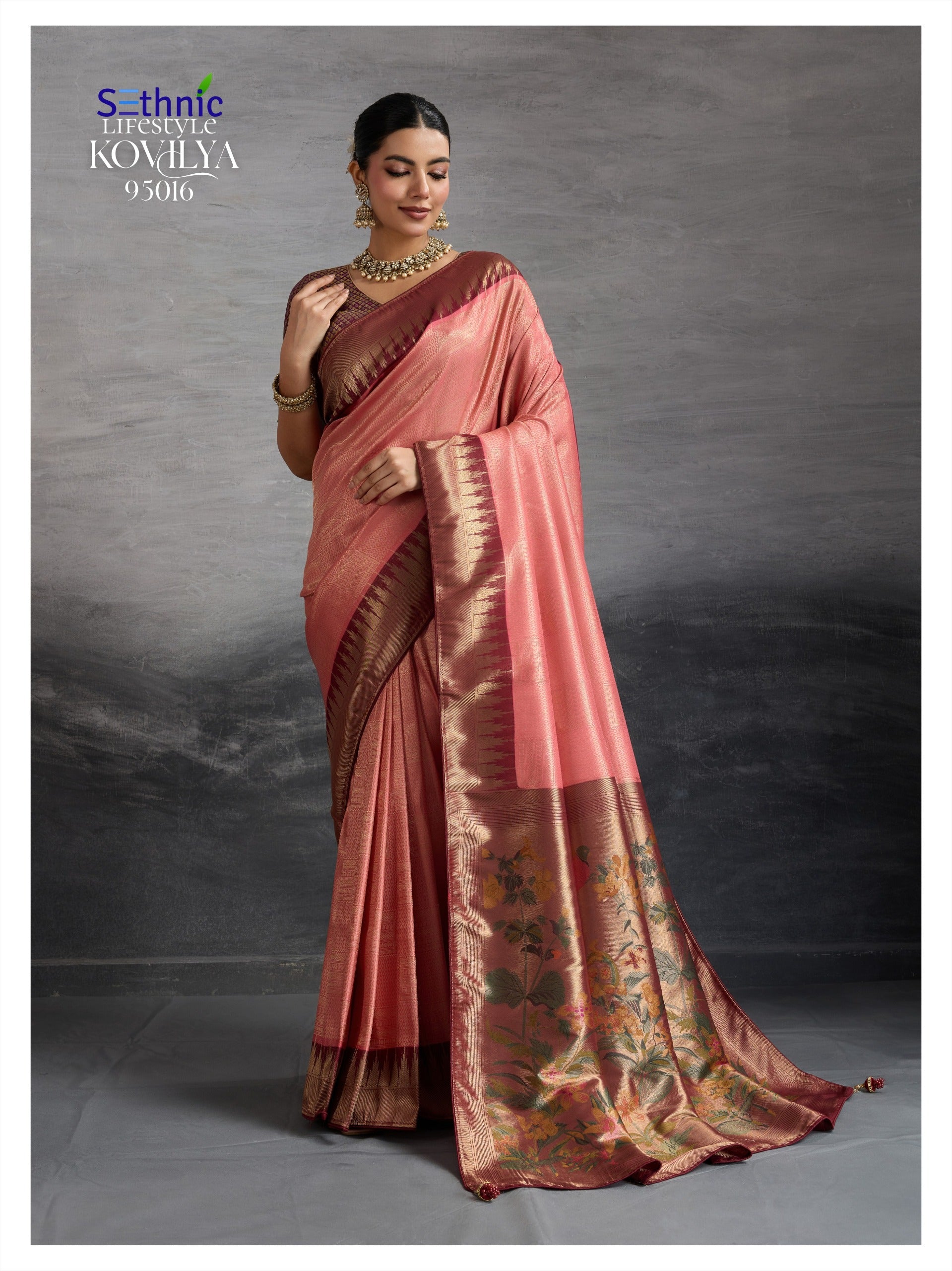 95016 Kovilya Vol 4 Sethnic Kanjivaram Silk Sarees